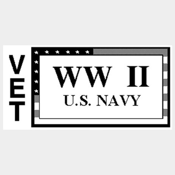 U. S. Navy WWII Veteran Window Sticker