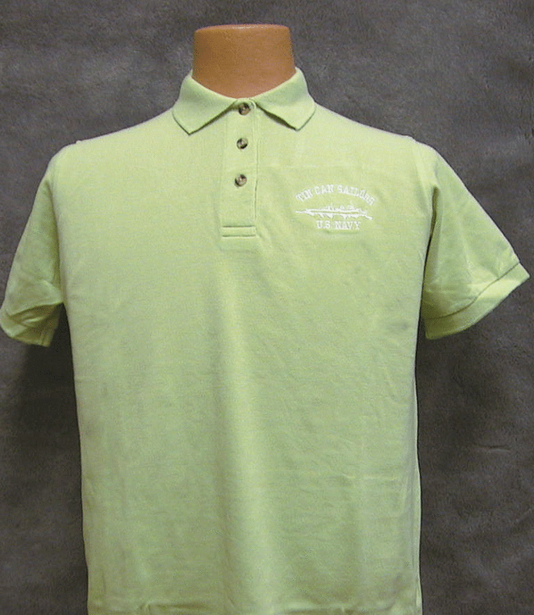 Women's Green Golf Shirt Tin Can Sailors