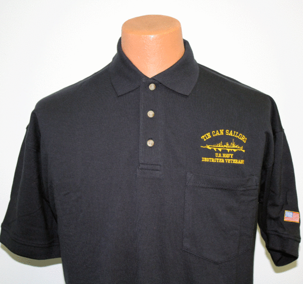 TCS Navy Golf Shirt - Tin Can Sailors
