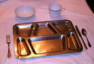 Enlisted Mess Tray, Cup, Bowl, and Flatware