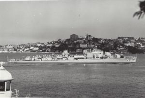 USS Gurke (DD-783) in Sidney, April 1961