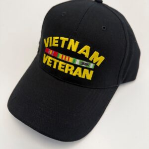Vietnam Veteran Cap Black
